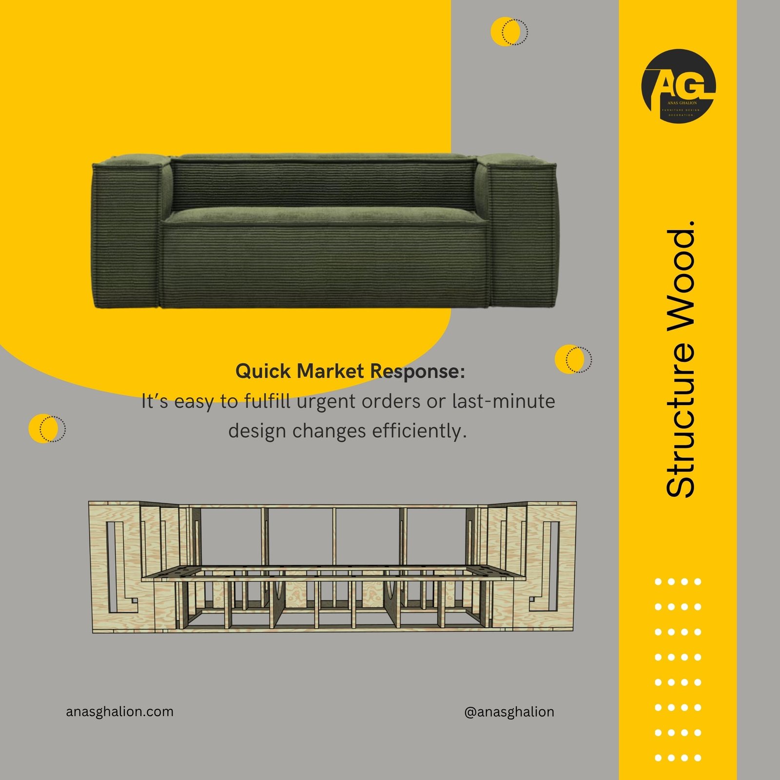 Blok sofa -3 & 2 + Armchair - Image 2