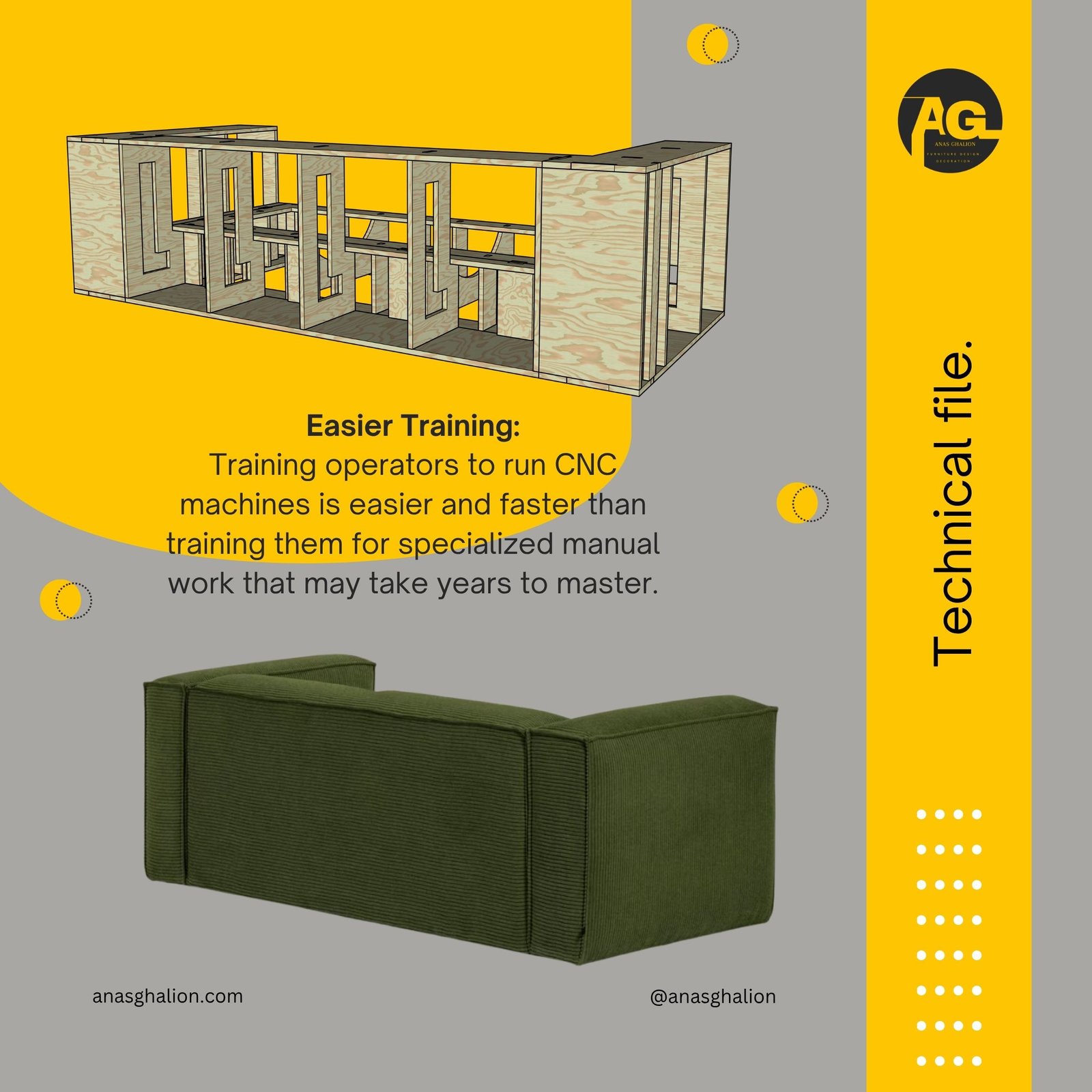 Blok sofa -3 & 2 + Armchair - Image 3
