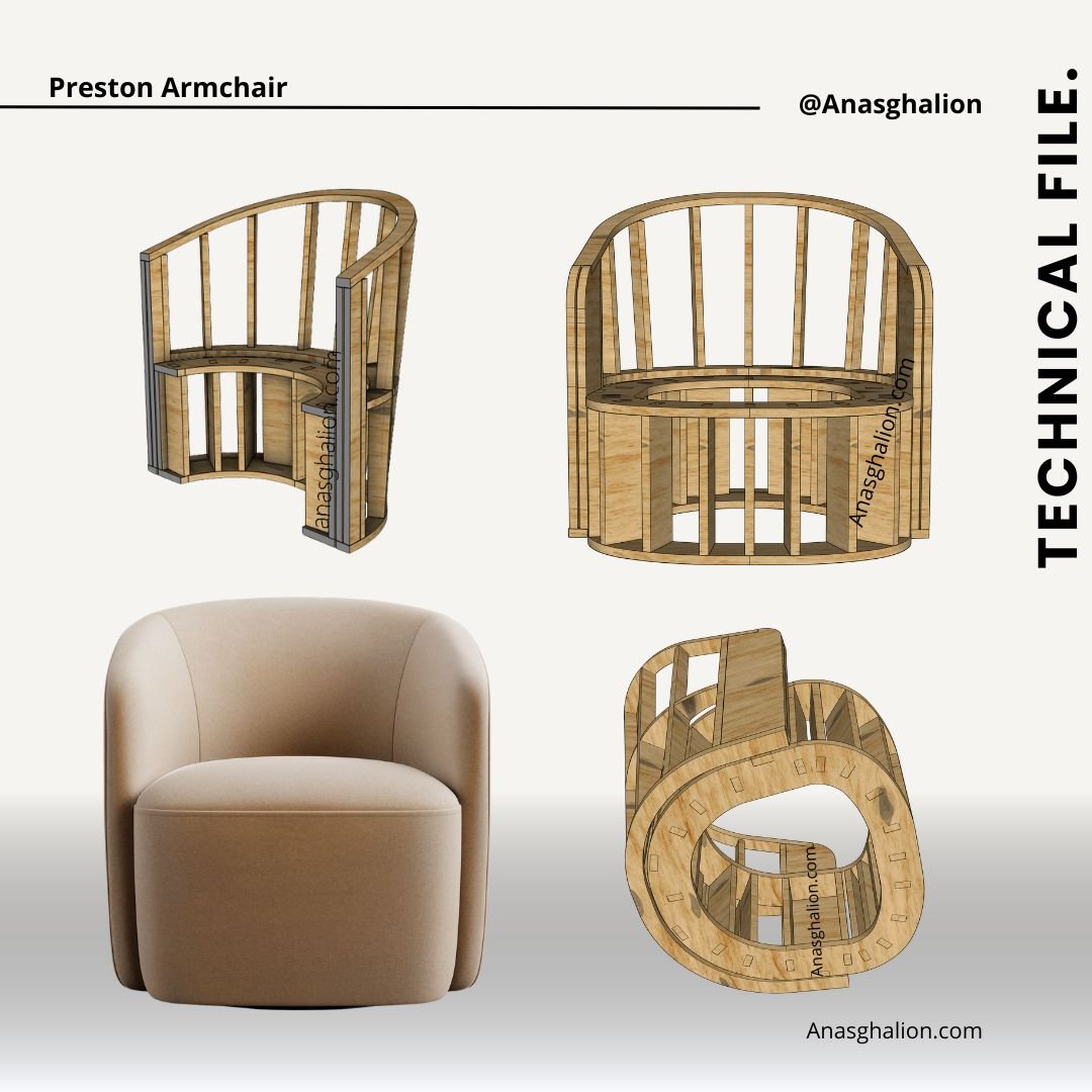 Preston Armchair - Image 9