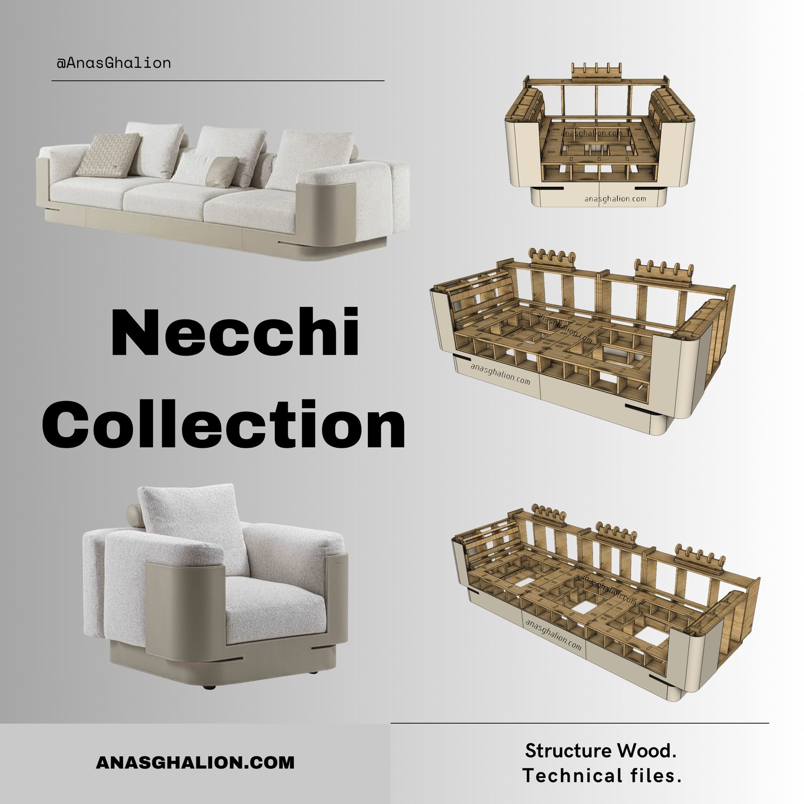Necchi sofas & Armcahir.